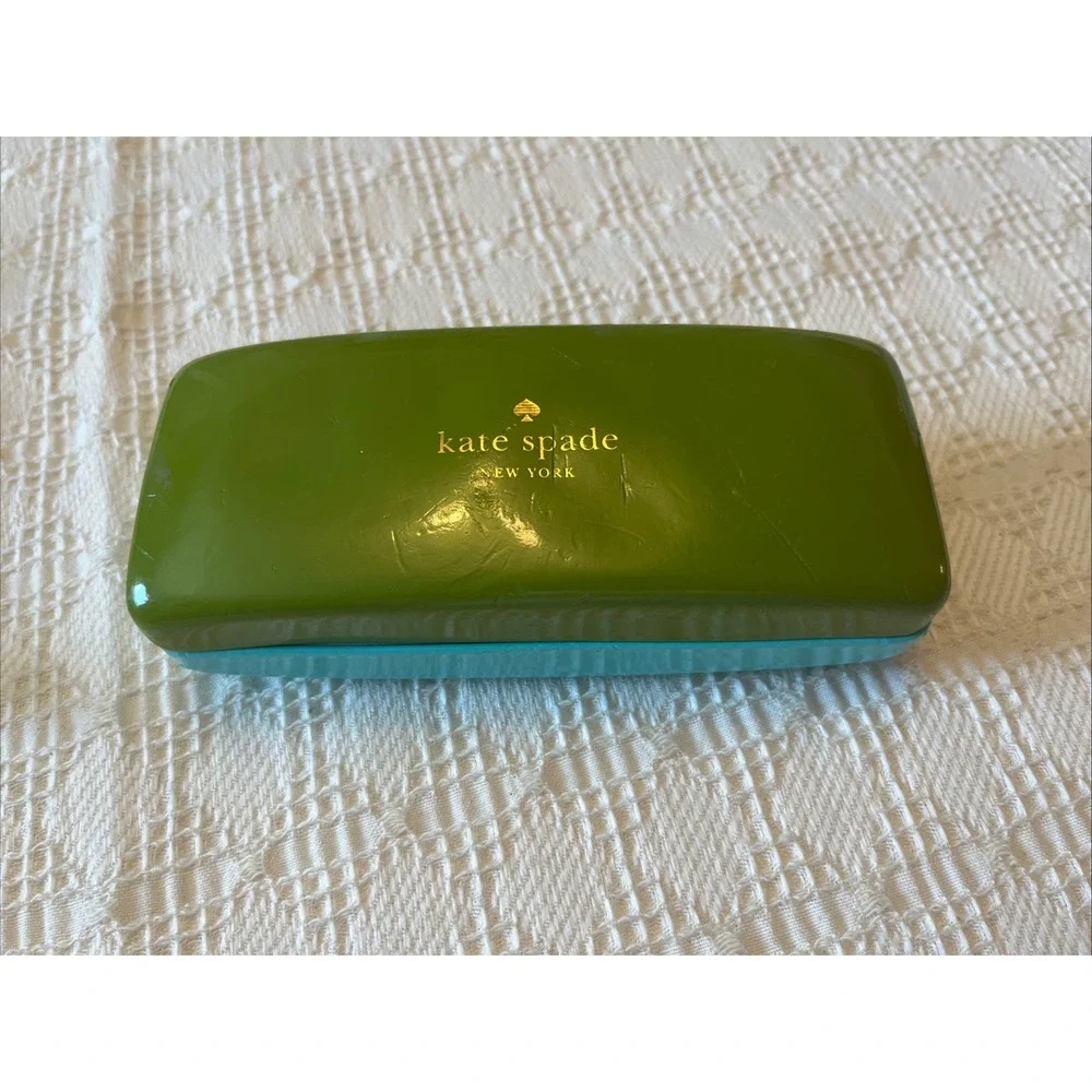 Kate Spade New York Sunglasses Hard Case Teal And Green *READ*